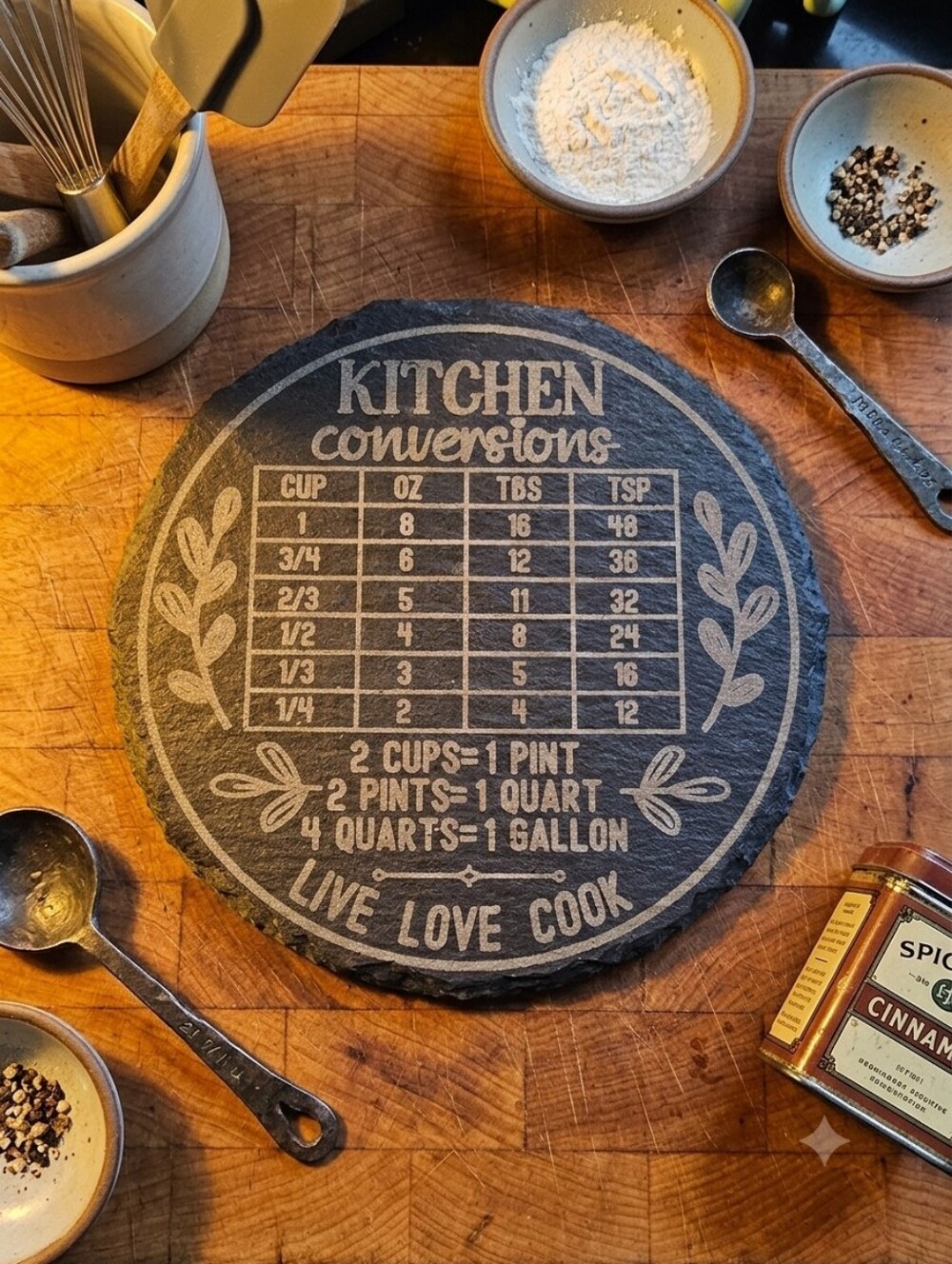 Kitchen Conversions Slate Trivet - Black